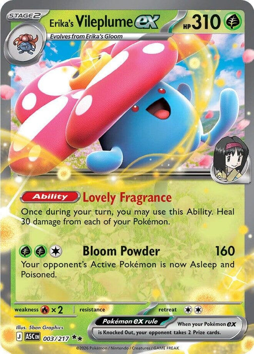 Image for Erika's Vileplume ex (003/217) (Holofoil) [ME: Ascended Heroes] - Pokemon
