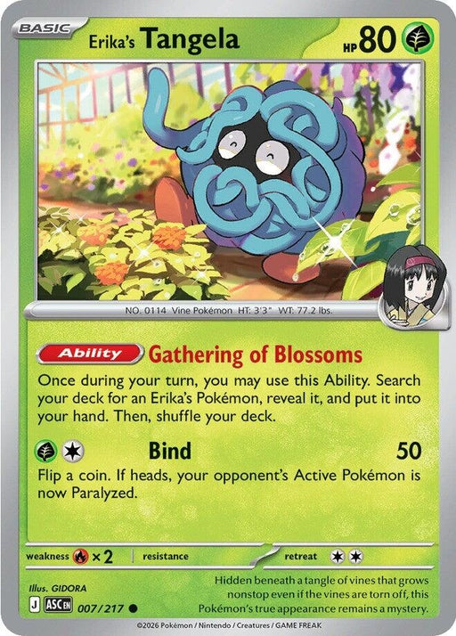 Image for Erika's Tangela (007/217) [ME: Ascended Heroes] - Pokemon