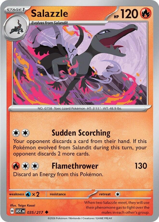 Image for Salazzle (035/217) [ME: Ascended Heroes] - Pokemon