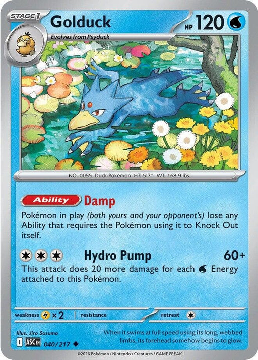 Image for Golduck (040/217) [ME: Ascended Heroes] - Pokemon