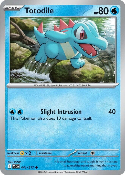 Image for Totodile (041/217) [ME: Ascended Heroes] - Pokemon