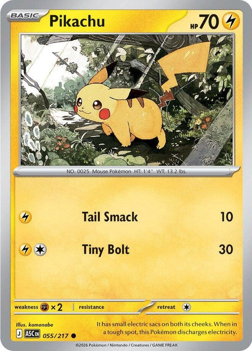 Image for Pikachu (055/217) [ME: Ascended Heroes] - Pokemon