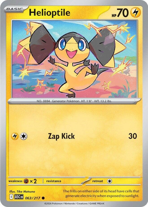 Image for Helioptile (063/217) [ME: Ascended Heroes] - Pokemon