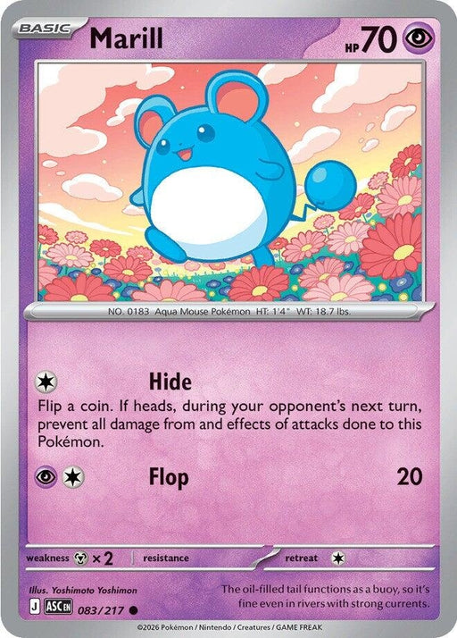Image for Marill (083/217) [ME: Ascended Heroes] - Pokemon