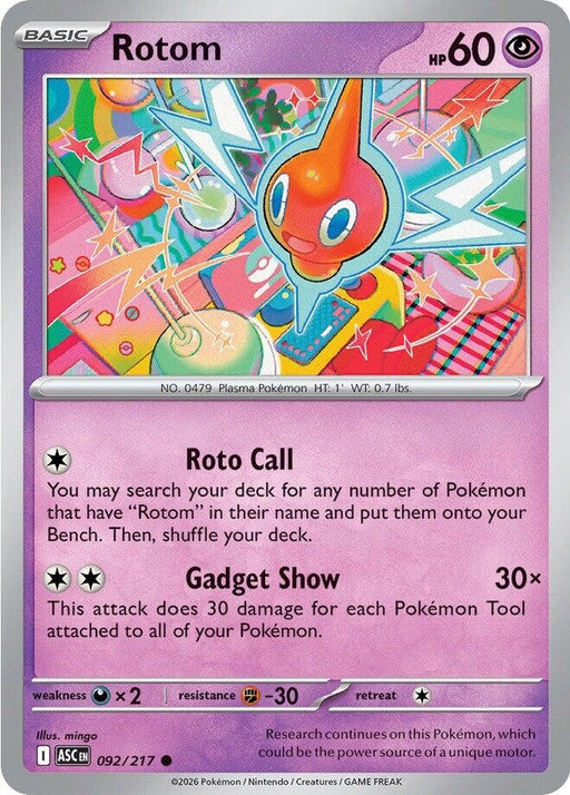 Image for Rotom (092/217) [ME: Ascended Heroes] - Pokemon