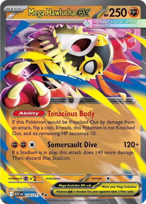 Image for Mega Hawlucha ex (116/217) (Holofoil) [ME: Ascended Heroes] - Pokemon