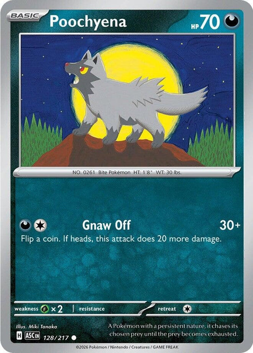 Image for Poochyena (128/217) [ME: Ascended Heroes] - Pokemon