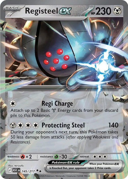 Image for Registeel ex (145/217) (Holofoil) [ME: Ascended Heroes] - Pokemon