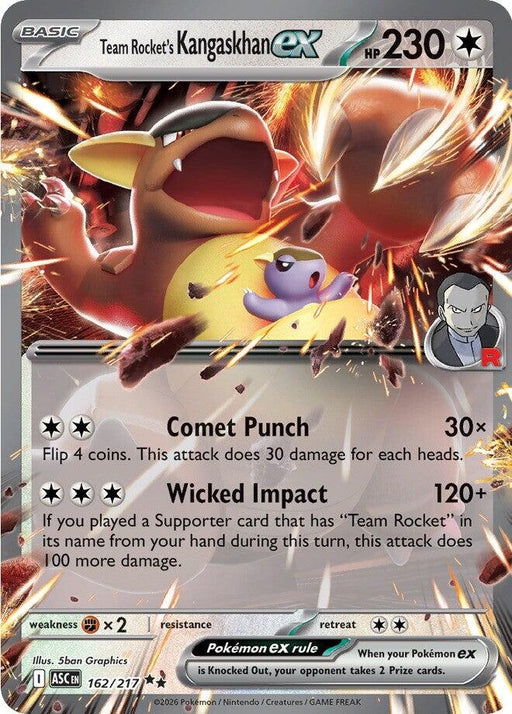 Image for Team Rocket's Kangaskhan ex (162/217) (Holofoil) [ME: Ascended Heroes] - Pokemon