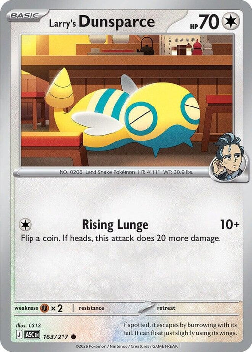 Image for Larry's Dunsparce (163/217) [ME: Ascended Heroes] - Pokemon