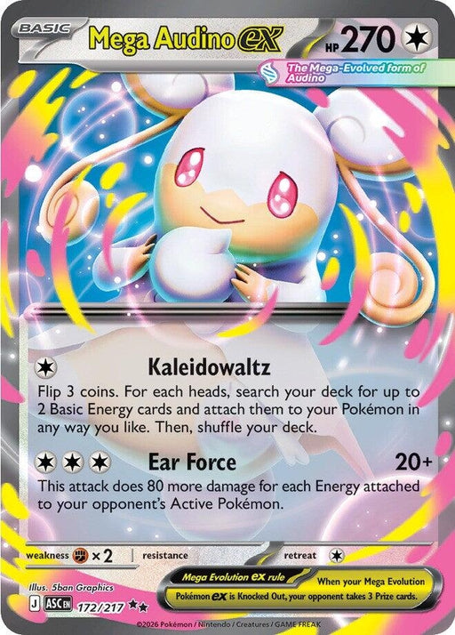 Image for Mega Audino ex (172/217) (Holofoil) [ME: Ascended Heroes] - Pokemon