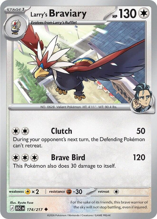 Image for Larry's Braviary (174/217) [ME: Ascended Heroes] - Pokemon