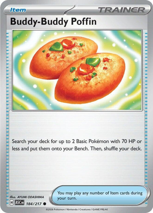 Image for Buddy-Buddy Poffin (184/217) (Reverse Holofoil) [ME: Ascended Heroes] - Pokemon