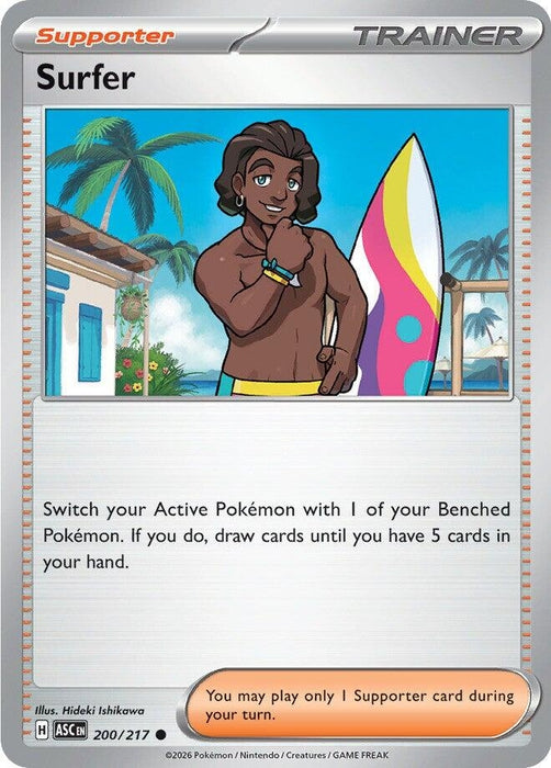 Image for Surfer (200/217) (Reverse Holofoil) [ME: Ascended Heroes] - Pokemon