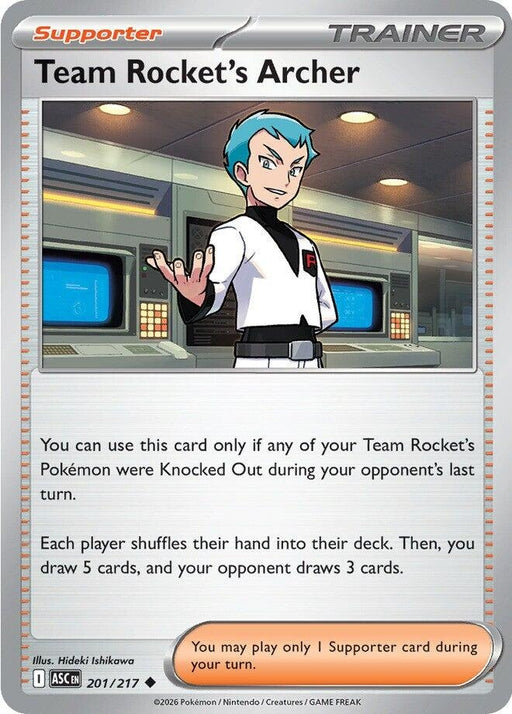 Image for Team Rocket's Archer (201/217) (Reverse Holofoil) [ME: Ascended Heroes] - Pokemon