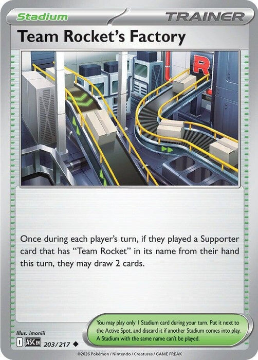 Image for Team Rocket's Factory (203/217) (Reverse Holofoil) [ME: Ascended Heroes] - Pokemon