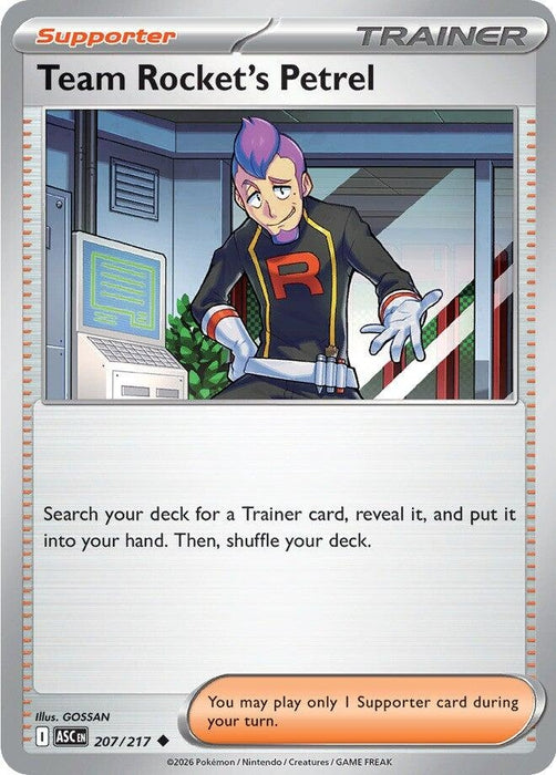 Image for Team Rocket's Petrel (207/217) [ME: Ascended Heroes] - Pokemon