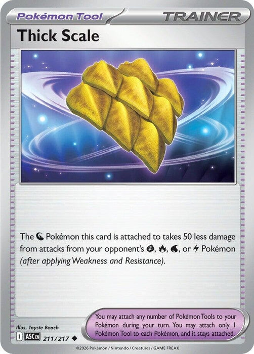 Image for Thick Scale (211/217) (Reverse Holofoil) [ME: Ascended Heroes] - Pokemon
