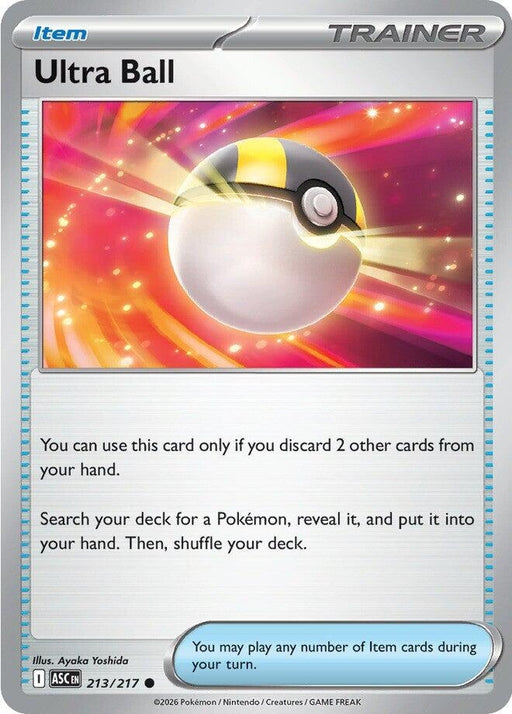 Image for Ultra Ball (213/217) (Reverse Holofoil) [ME: Ascended Heroes] - Pokemon