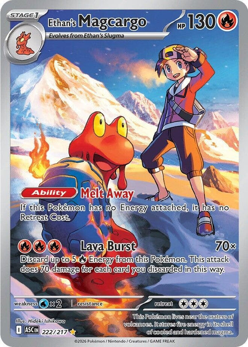 Image for Ethan's Magcargo (222/217) (Holofoil) [ME: Ascended Heroes] - Pokemon
