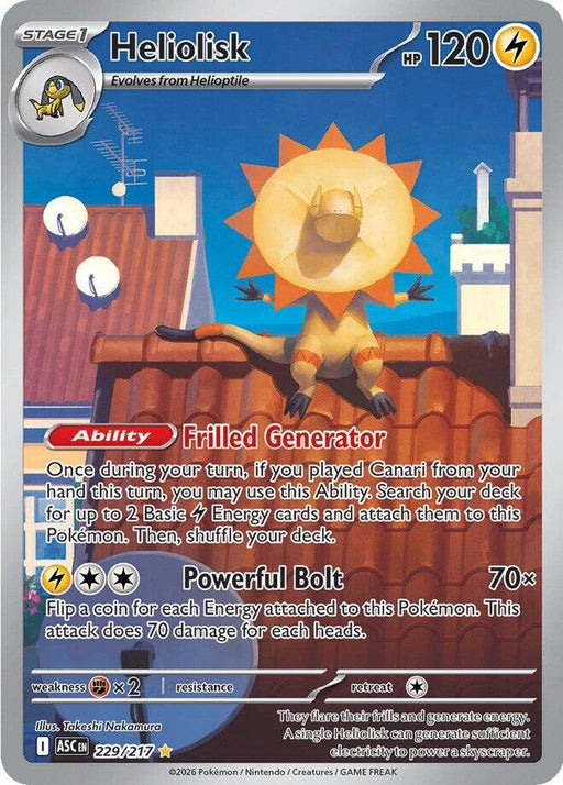 Image for Heliolisk (229/217) (Holofoil) [ME: Ascended Heroes] - Pokemon