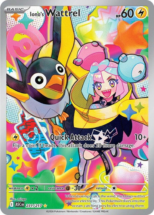 Image for Iono's Wattrel (231/217) (Holofoil) [ME: Ascended Heroes] - Pokemon