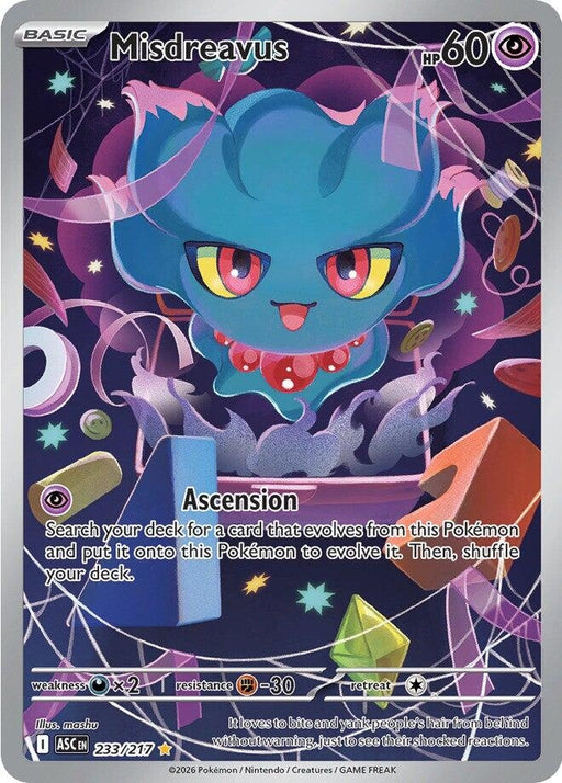 Image for Misdreavus (233/217) (Holofoil) [ME: Ascended Heroes] - Pokemon