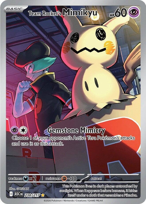 Image for Team Rocket's Mimikyu (238/217) (Holofoil) [ME: Ascended Heroes] - Pokemon