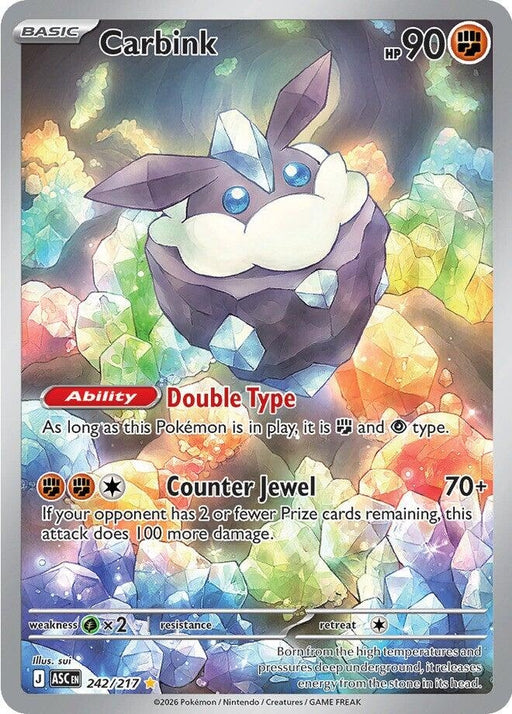 Image for Carbink (242/217) (Holofoil) [ME: Ascended Heroes] - Pokemon
