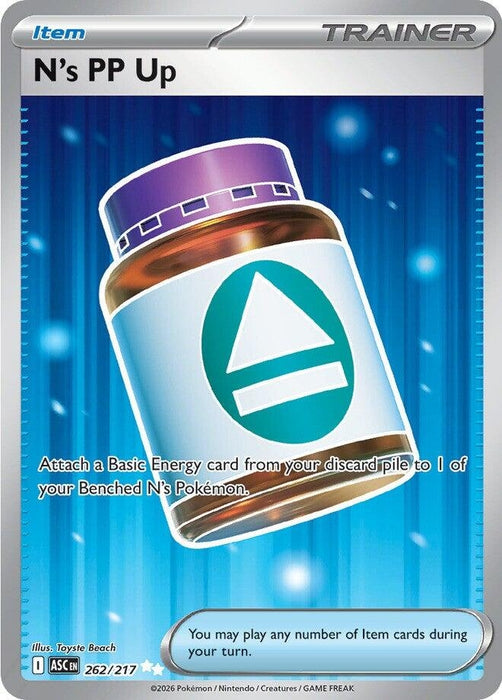 Image for N's PP Up (262/217) (Holofoil) [ME: Ascended Heroes] - Pokemon