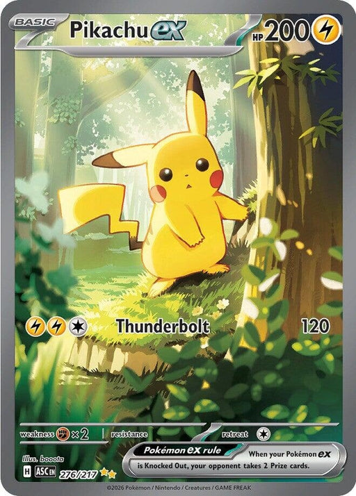 Image for Pikachu ex (276/217) (Holofoil) [ME: Ascended Heroes] - Pokemon