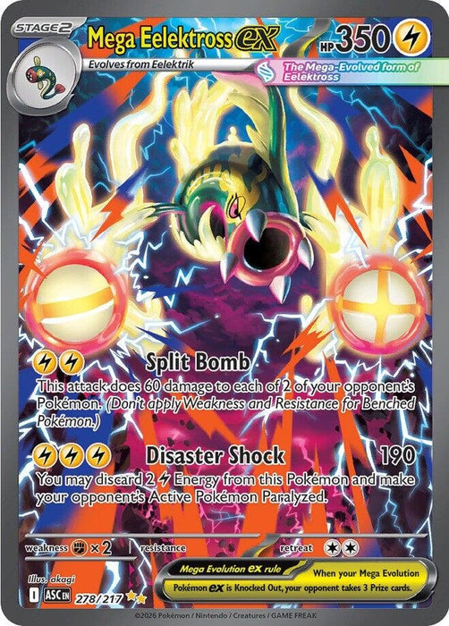 Image for Mega Eelektross ex (278/217) (Holofoil) [ME: Ascended Heroes] - Pokemon
