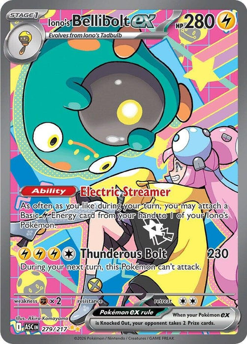 Image for Iono's Bellibolt ex (279/217) (Holofoil) [ME: Ascended Heroes] - Pokemon