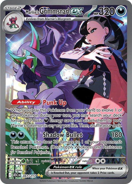 Image for Marnie's Grimmsnarl ex (287/217) (Holofoil) [ME: Ascended Heroes] - Pokemon