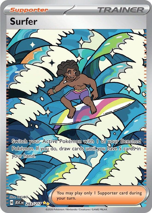 Image for Surfer (293/217) (Holofoil) [ME: Ascended Heroes] - Pokemon