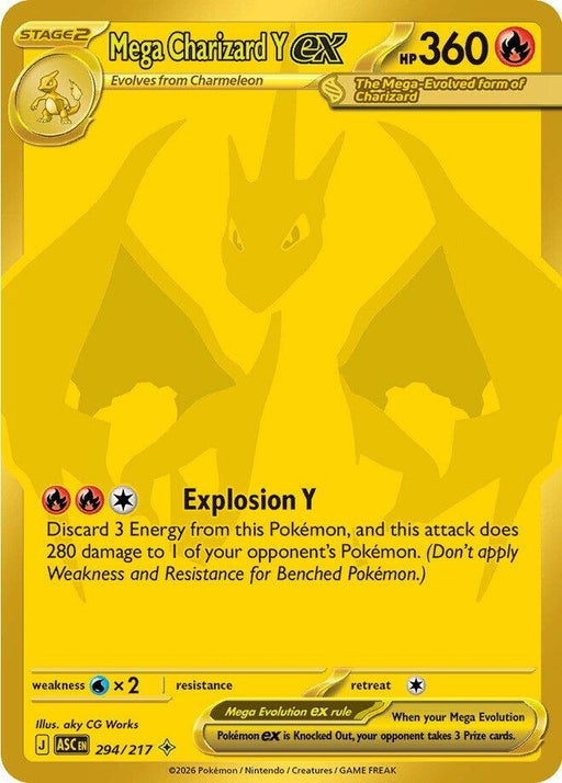 Image for Mega Charizard Y ex (294/217) (Holofoil) [ME: Ascended Heroes] - Pokemon