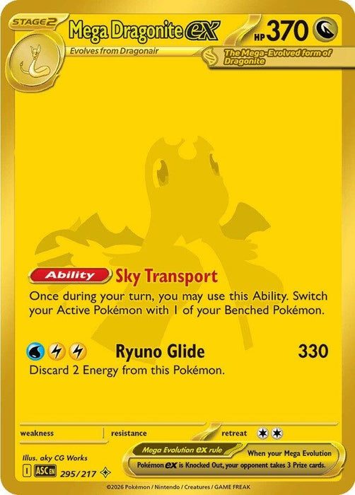 Image for Mega Dragonite ex (295/217) (Holofoil) [ME: Ascended Heroes] - Pokemon