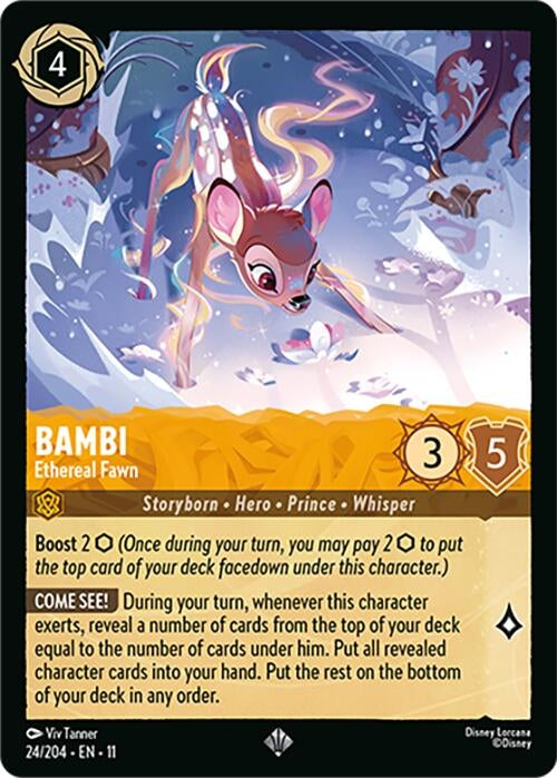 Image for Bambi - Ethereal Fawn (24/204) (Cold Foil) [Winterspell] - Disney Lorcana
