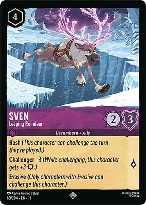 Image for Sven - Leaping Reindeer (60/204) [Winterspell] - Disney Lorcana