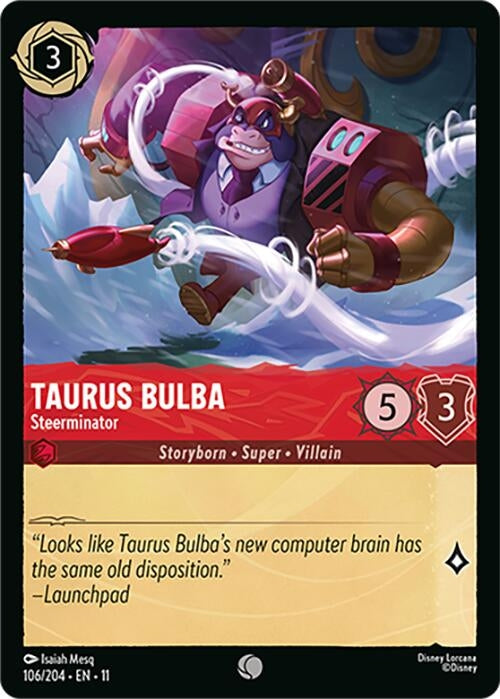 Image for Taurus Bulba - Steerminator (106/204) (Cold Foil) [Winterspell] - Disney Lorcana
