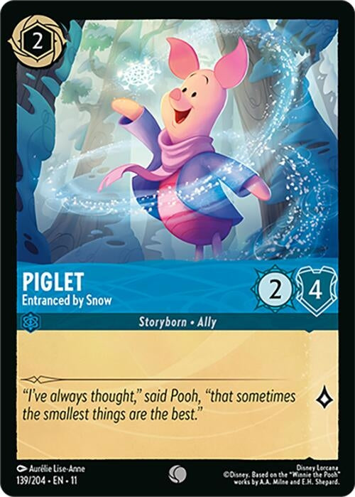 Image for Piglet - Entranced by Snow (139/204) [Winterspell] - Disney Lorcana