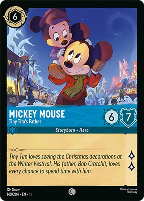 Image for Mickey Mouse - Tiny Tim's Father (140/204) [Winterspell] - Disney Lorcana