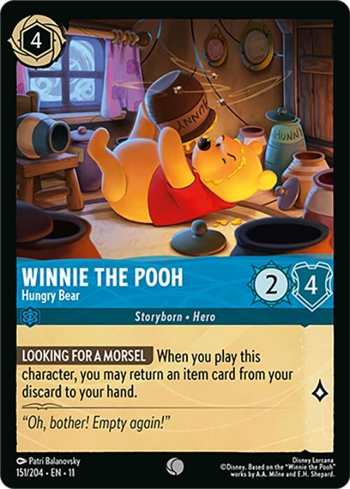Image for Winnie the Pooh - Hungry Bear (151/204) [Winterspell] - Disney Lorcana
