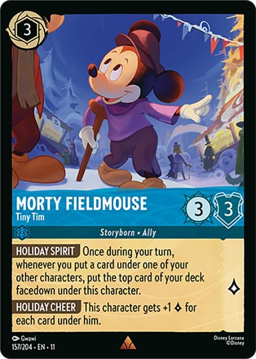 Image for Morty Fieldmouse - Tiny Tim (157/204) [Winterspell] - Disney Lorcana
