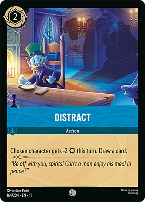 Image for Distract (164/204) (Cold Foil) [Winterspell] - Disney Lorcana