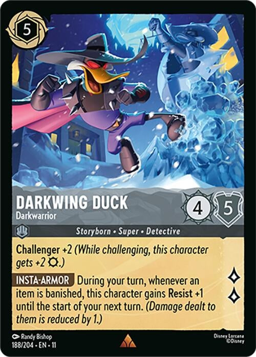 Image for Darkwing Duck - Darkwarrior (188/204) [Winterspell] - Disney Lorcana
