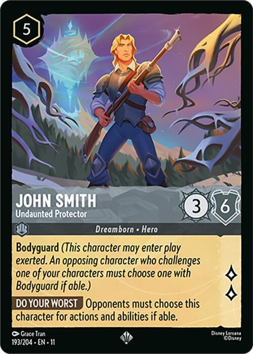 Image for John Smith - Undaunted Protector (193/204) [Winterspell] - Disney Lorcana