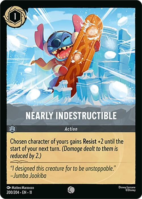Image for Nearly Indestructible (200/204) (Cold Foil) [Winterspell] - Disney Lorcana
