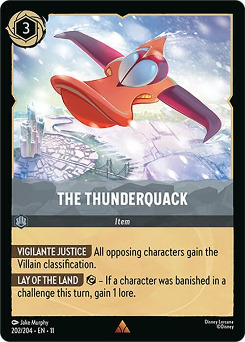 Image for The Thunderquack (202/204) (Cold Foil) [Winterspell] - Disney Lorcana