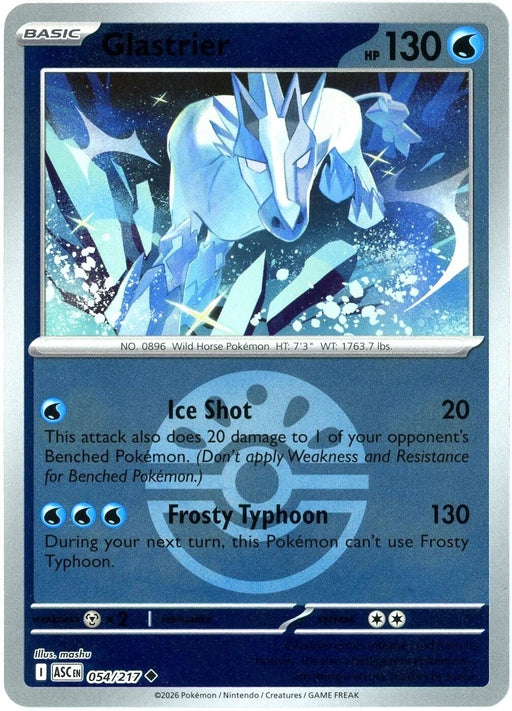Image for Glastrier (Friend Ball) (054/217) (Reverse Holofoil) [ME: Ascended Heroes] - Pokemon